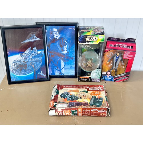 29 - A Star Wars Dagobah with Yoda unopened. Dc comics multiverse suicide squad boomerang, and other vint... 