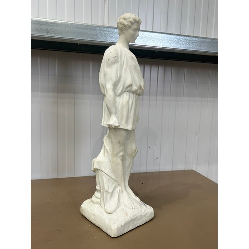 35 - Resin greek figurine approx 53cm tall