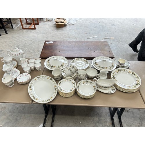 119 - Quantity of Royal Doulton Larchmont part dinner and coffee service together with a part coffee servi... 