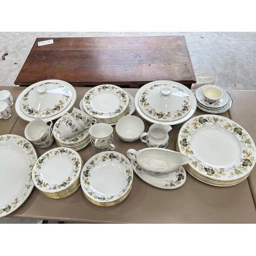 119 - Quantity of Royal Doulton Larchmont part dinner and coffee service together with a part coffee servi... 