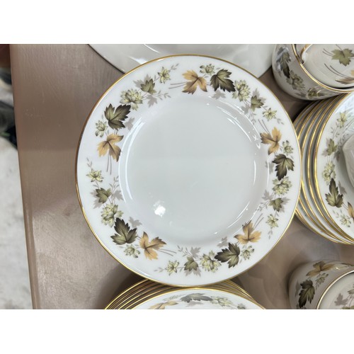 119 - Quantity of Royal Doulton Larchmont part dinner and coffee service together with a part coffee servi... 