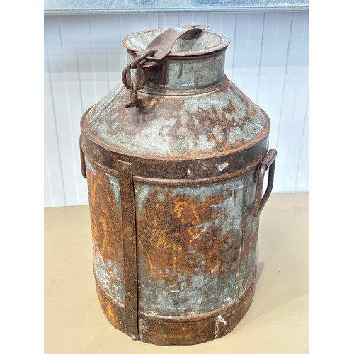 222 - Large Galvanised Metal Milk Urn