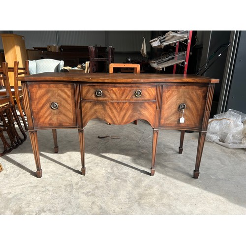 128 - Sideboard 20C serpentine sideboard approximate width 150 x height 89  depth 55cm by G.T Rackstraw, W... 