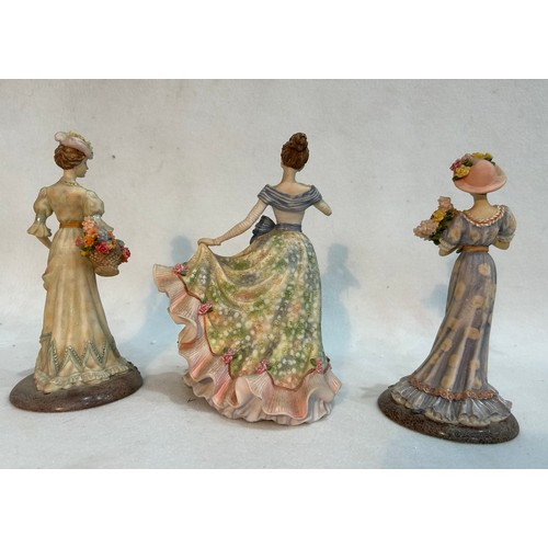 157 - Royal Worcester Figurine and 3 x Leonardo Figurines.