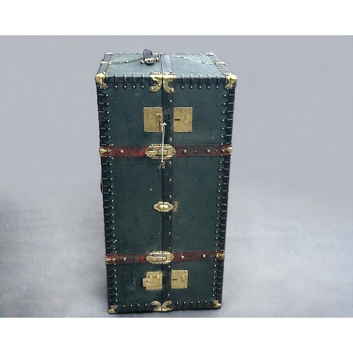 154 - 1910-20 Guiseppe Gazzarini of Firenze, Fully fitted and refurbished Gentleman's Steamer Travel Trunk... 