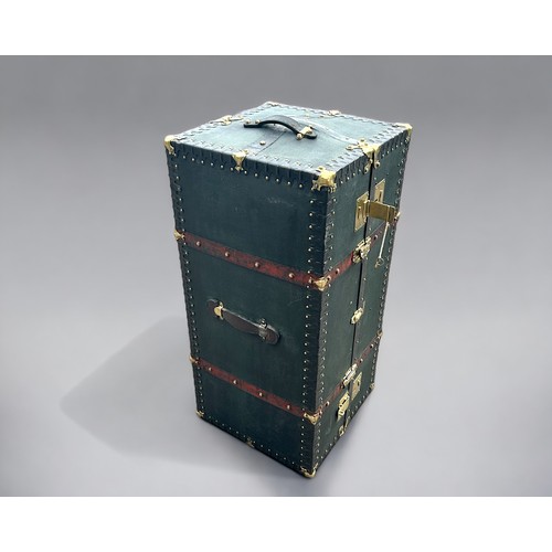 154 - 1910-20 Guiseppe Gazzarini of Firenze, Fully fitted and refurbished Gentleman's Steamer Travel Trunk... 