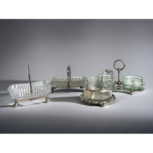 509 - A collection of silver plate & glass dishes. Including Walker & Hall, J Collier and Atkin br... 