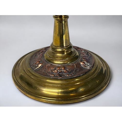 518 - A Grand tour type electroplate Tazza. Possibly Elkington & co. Embossed copper roundel with Neoc... 