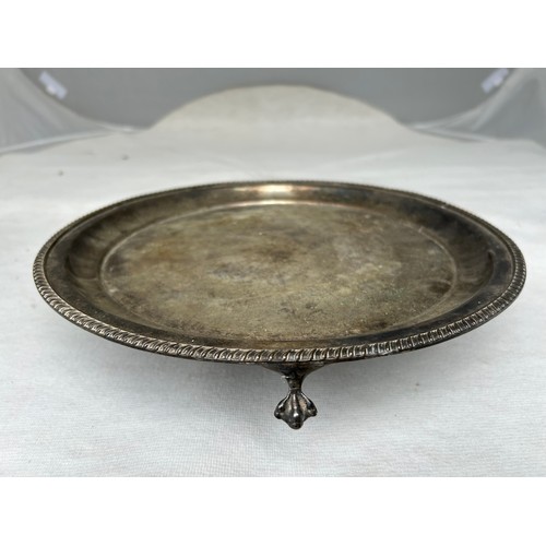 373 - Collection of silver plated dinner table accessories containing two Wine Bottle Coasters diameter 16... 