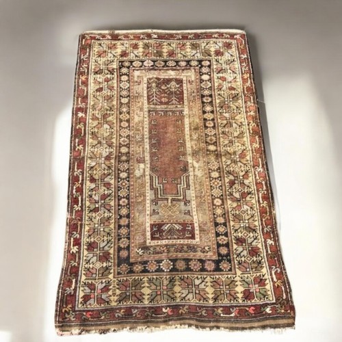 71 - Antique Turkish/Persian Ladik Prayer Rug (Anatolian) - Hand Knotted - 150cm x 95cm