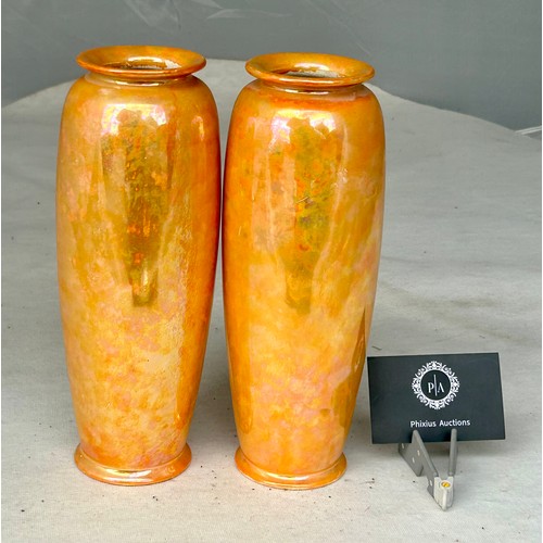 381 - A Pair of Lustreware Vases