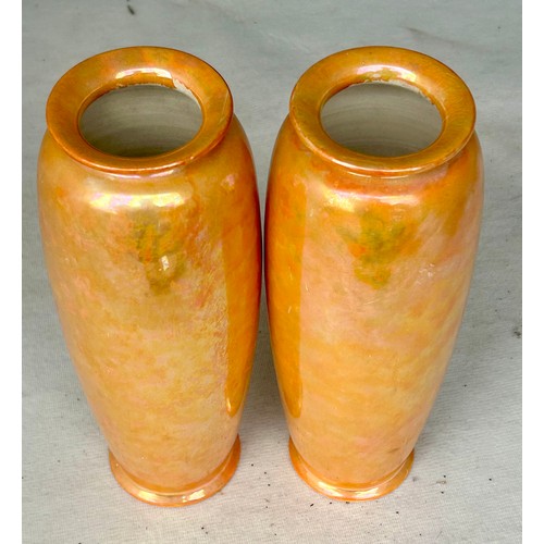 381 - A Pair of Lustreware Vases