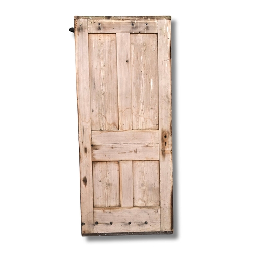 413 - Antique Large Wooden door with Beautiful Wrought Iron Hinges - Large - Hinges can be removed and doo... 