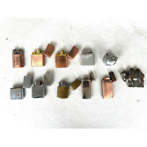 386 - A Collection of Tobacciana, including Lighters, Bakerlight Ash Tray, Wooden Pipe rack etc