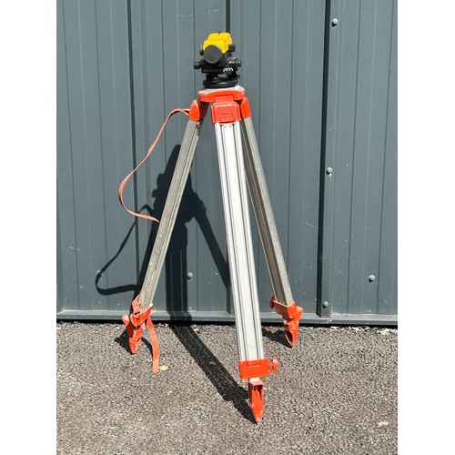 439 - A Theodolite precision instrument and Tripod and Height Measure