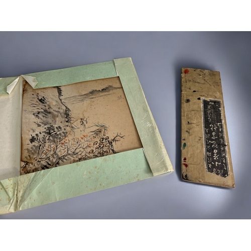 76 - An interesting collection of antique Japanese & Chinese cultural Ephemera.Including rubbings of ... 