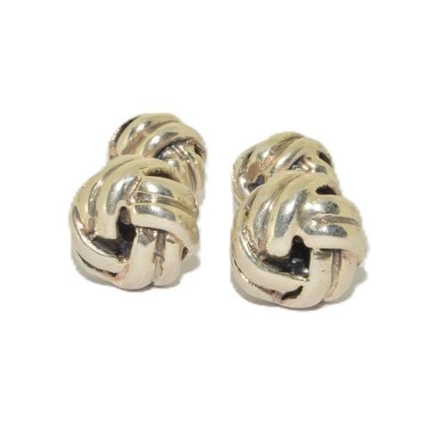 84 - Pair of silver Knot type cufflinks