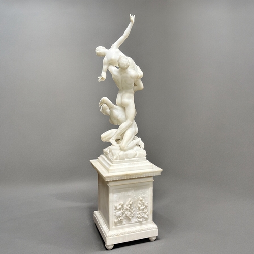 155A - A very large Grand tour Carved marble sculpture.After Giambologna 'The rape of a Sabine woman'.Itali... 