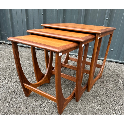 123 - Vintage G-plan set of 3 Nesting Tables