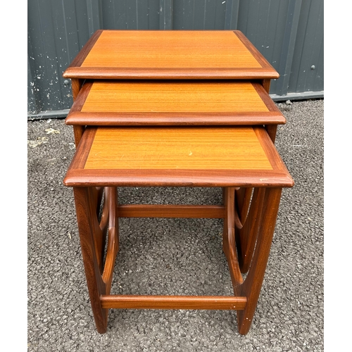 123 - Vintage G-plan set of 3 Nesting Tables