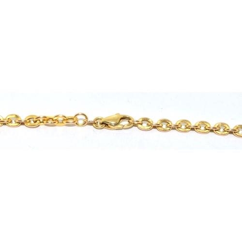 311 - 9ct gold neck chain with lobster claw catch 5.7g 40cm