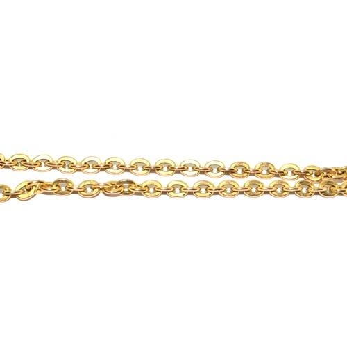 311 - 9ct gold neck chain with lobster claw catch 5.7g 40cm