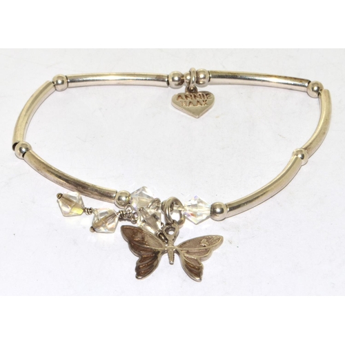 267 - 925 silver Annie Haax design Butterfly bracelet