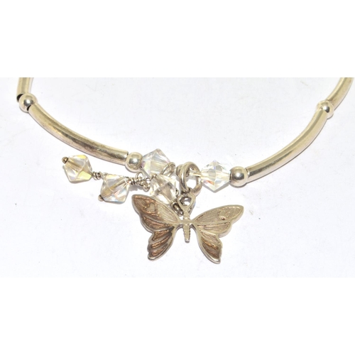 267 - 925 silver Annie Haax design Butterfly bracelet