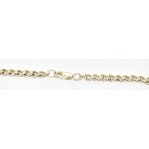 321 - 925 silver neck chain with lobster claw catch 52cm long 37g