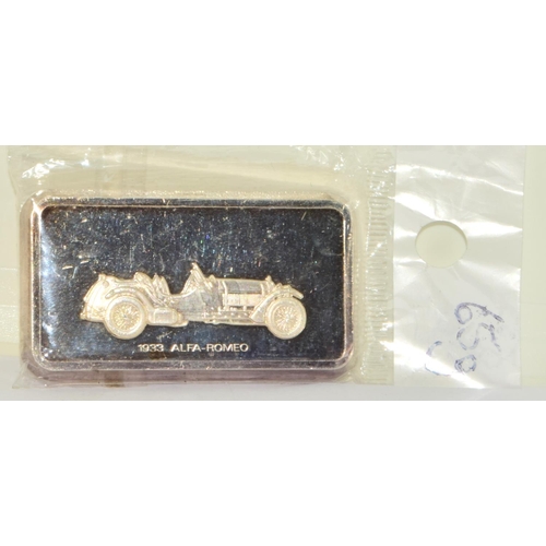 323 - Proof Silver Ingot from the Longleat Motor Museum car collection no 2157 65g