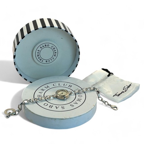 223 - Boxed Thomas Sabo silver Charm watch.