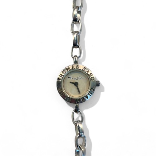 223 - Boxed Thomas Sabo silver Charm watch.