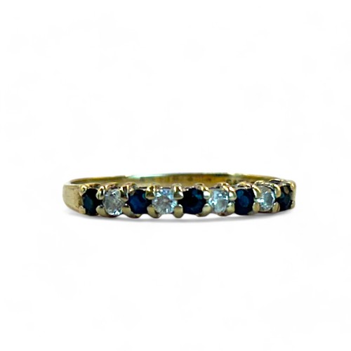 244 - A 9ct Gold eternity ring.Size - P