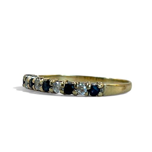 244 - A 9ct Gold eternity ring.Size - P