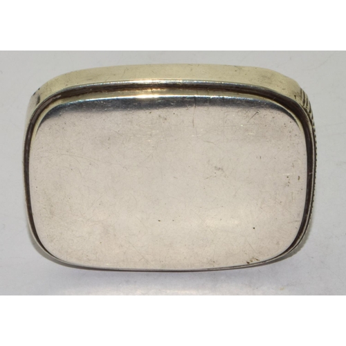 336 - Rare shape top opening vintage silver vesta full hallmarked still with some original matches 