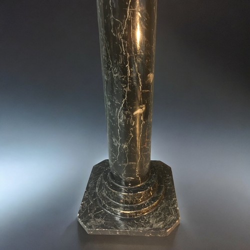 370 - Faux Marble Painted Wooden Stand/Column.H 111cm