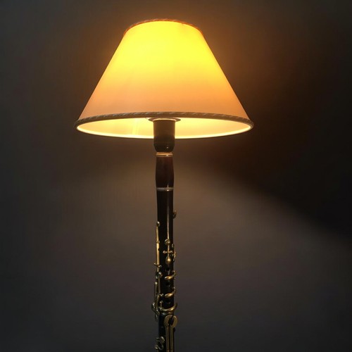 30 - German Koenigen Clarinet converted to a lamp.H 90cm.