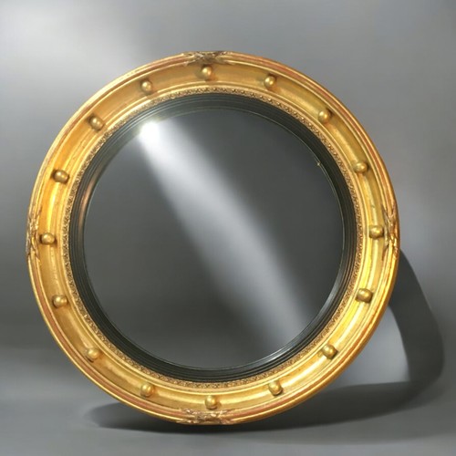 371 - Early 20th Century Good Quality Gilt framed Circular Convex Mirror in the Georgian Style.Dia 48cm... 