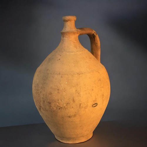 192 - Early 20th Century Hungarian/Eastern European Wine or Oil Vessel. Terracotta Construction with Bande... 