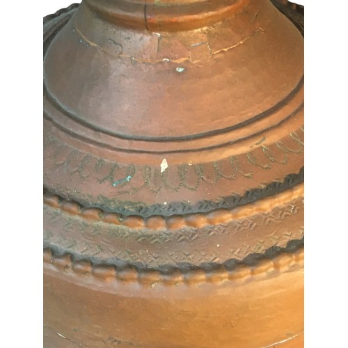 113 - Large 19th Century Indian Lota/Kalash Copper Vessel.H 39cm Approx