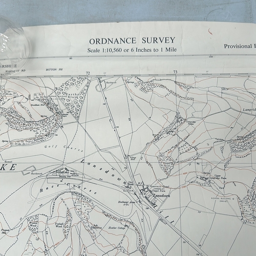 68 - Collection of Ordnance Survey maps, scale 1:10,560 or 6 inches to 1 mile, showing various UK regions... 