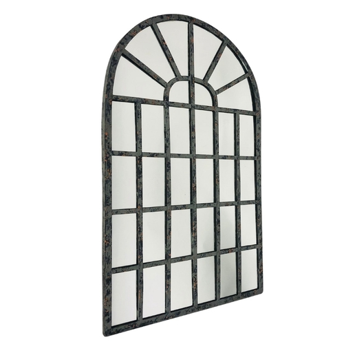 10 - Small leaded glass mirror ref 55