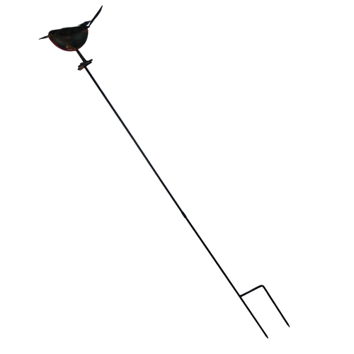 29 - Metal Robin on a stick for garden plants ref 45