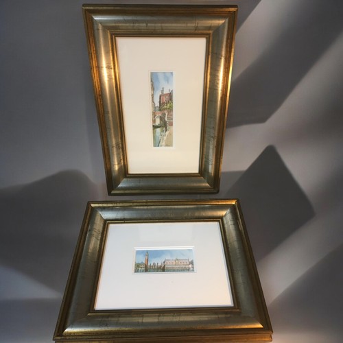 316 - Saverio De Bello Italian Artist (Born 1951) - 2 x Venetian Canal Scenes Both Framed and Glazed. Both... 