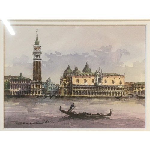 317 - Venetian Water Colour Signed and Dated. Framed and Glazed.H 42cm (Frame)W 45.5cm