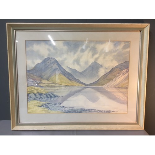 325 - Large Framed and Glazed Watercolour Signed Lower L//h Side S. Miller 