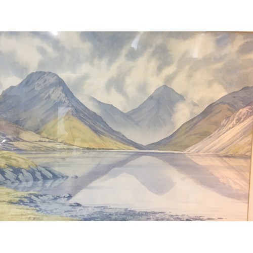 325 - Large Framed and Glazed Watercolour Signed Lower L//h Side S. Miller 