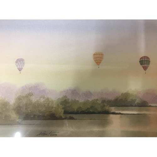 328 - Nick Grant British Artist - Large Pair of Original Watercolours Signed and Dated Lower L/H. Local In... 