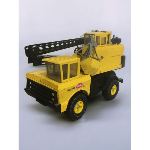 286 - Vintage Mighty Tonka Trucks x 2 , Dump Truck and Crane.