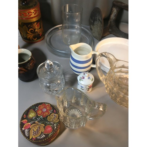 53 - Waterford Crystal Clock Working, and an Eclectic Mix of Victorian and other Items from a House clear... 